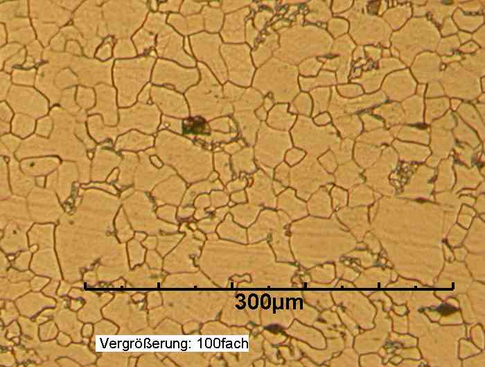Ferrite structure at X100