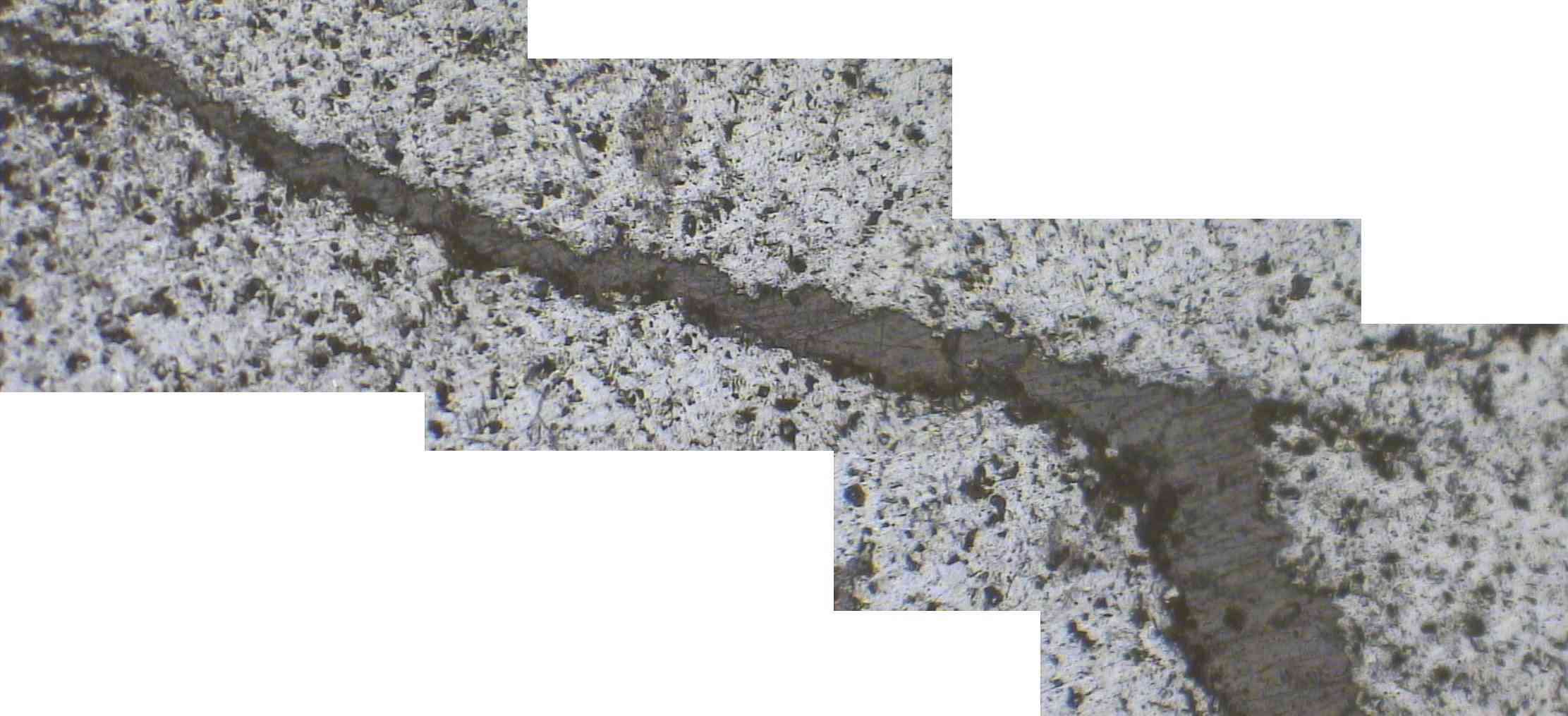 Panorama - automatic composition of complete fissure